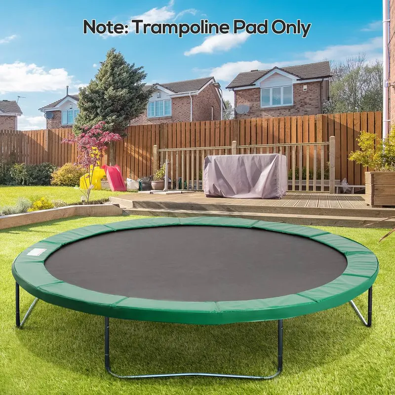 Homcom 12FT Trampoline Spring Cover, Plastic Trampoline Pad, Green Size: 1.5kg Green 1.5kg