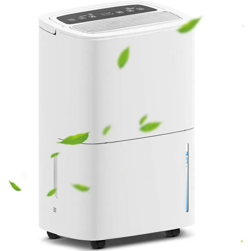 Homcom - 20L/Day Dehumidifier with Continuous Drainage, 5L Water Tank, Timer