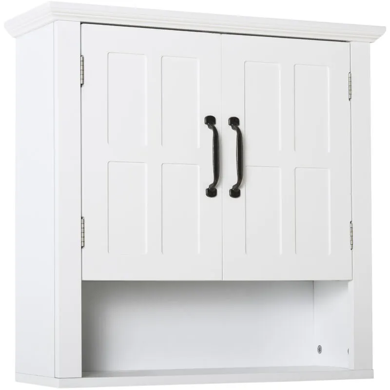 Homcom Bathroom Wall Cabinet, Medicine Cabinet w/ Adjustable Shelf, White