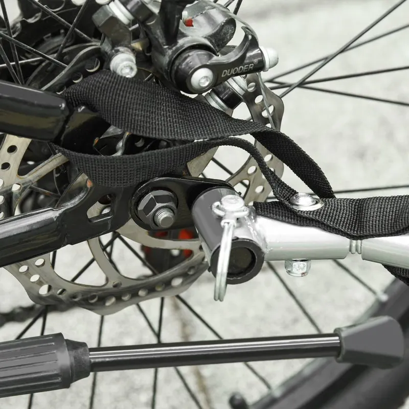 Homcom Coupling Accessory Pet Luggage Bike Bicycle Trailer Connector Attachment in Black - Black
