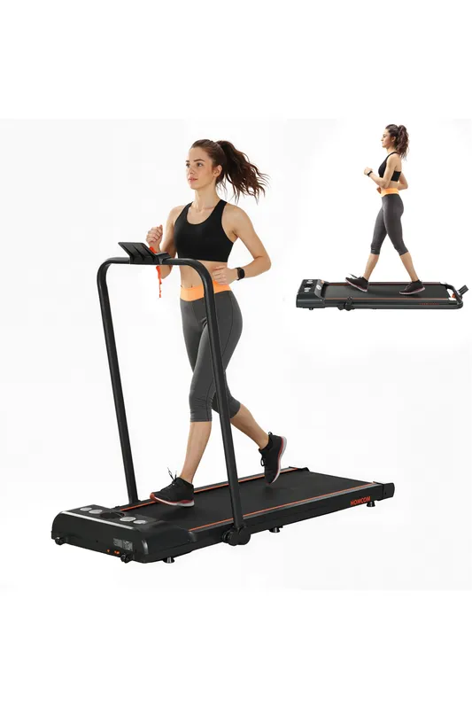 Homcom Foldable Walking Treadmill with LED
