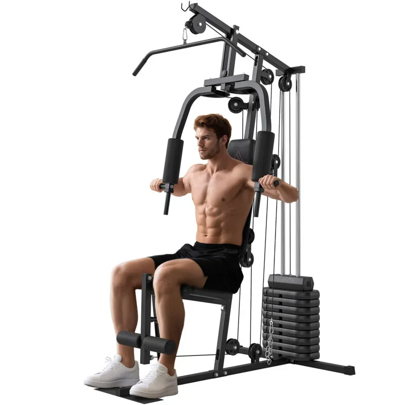Homcom - Multifunction Home Gym Machine with 45kg Weights for Full Body Workout
