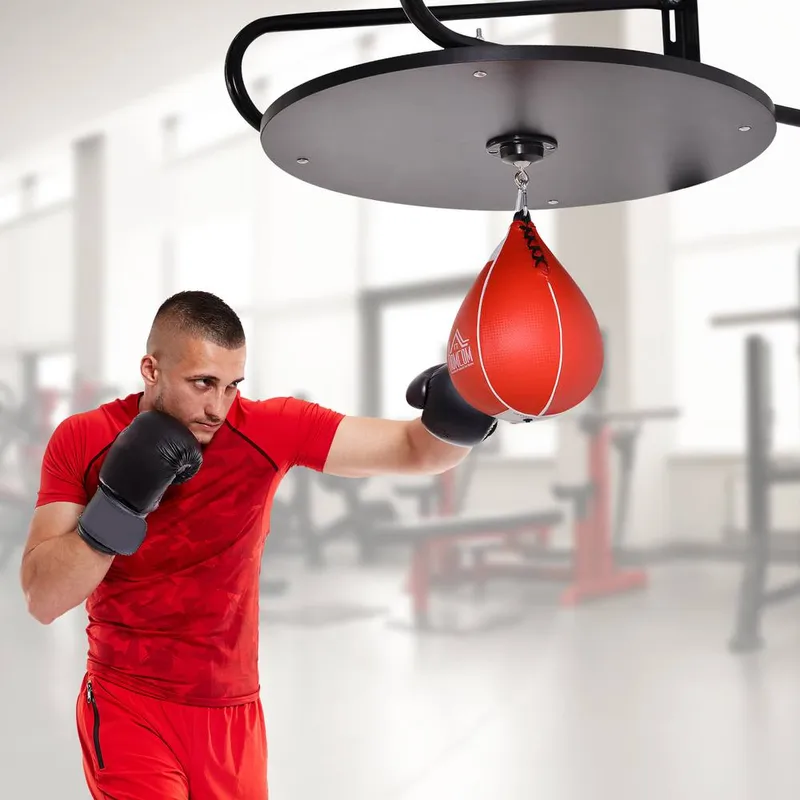 Speed Bag Platform Kit Wall-mounted Punching Ball Hanging Platform Set - Homcom