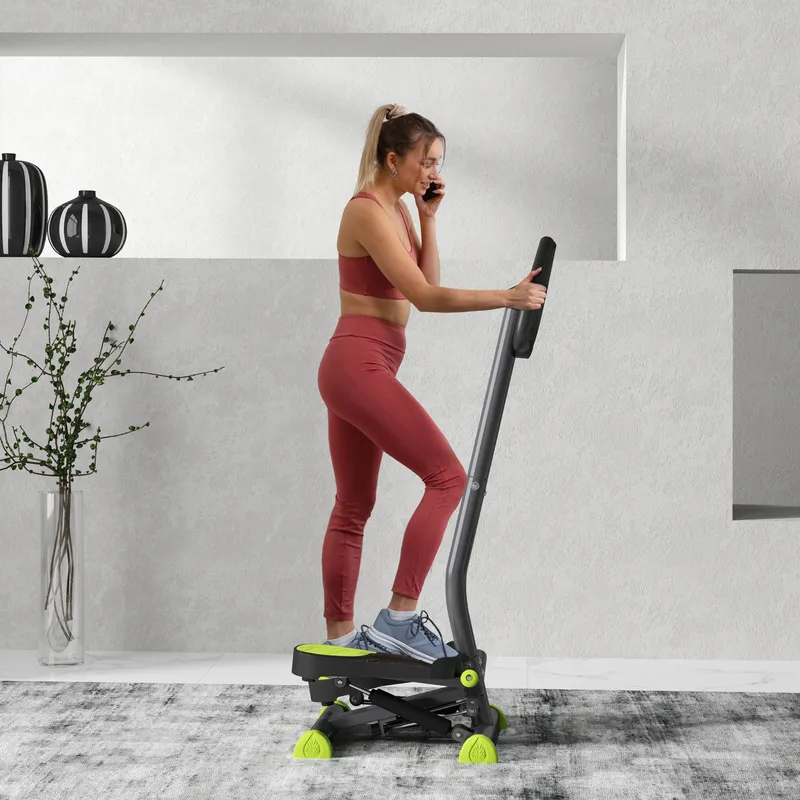 Homcom Twister Stepper Step Machine w/ LCD Screen in Grey - Grey