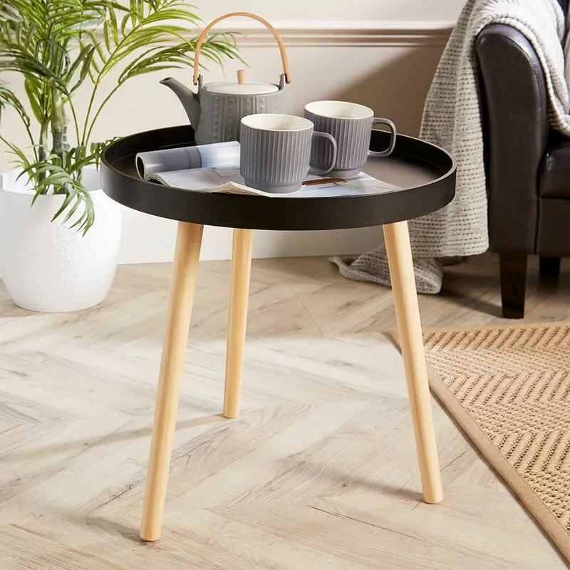 Marlow Accent Side Table Black