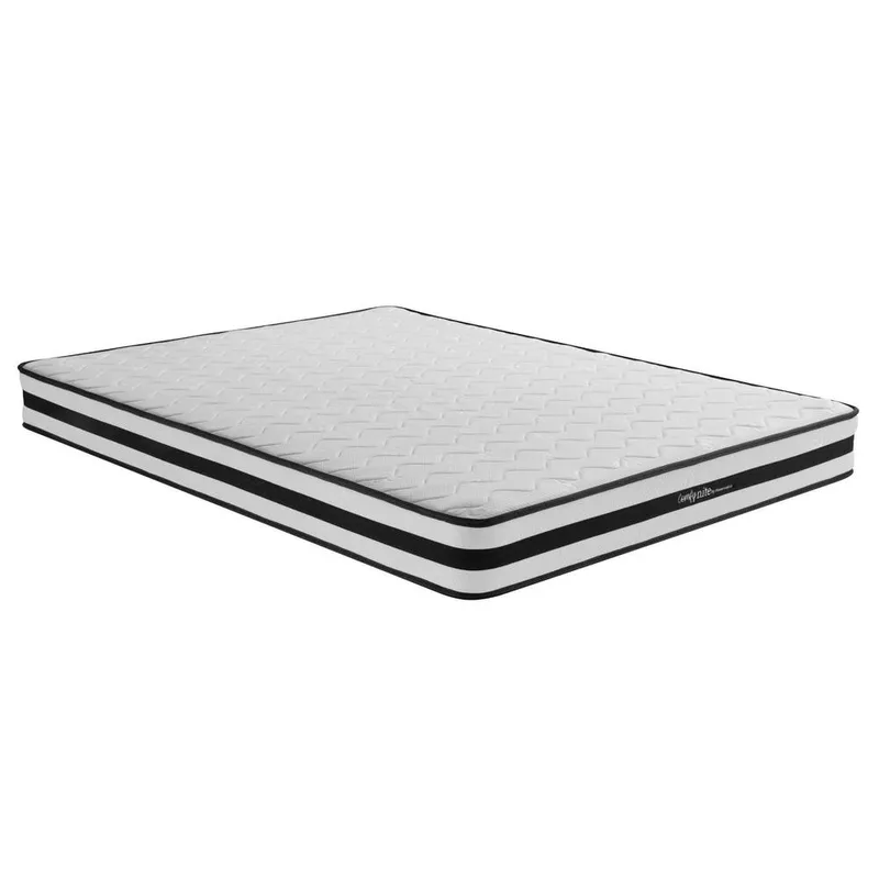 Home Source Foam & Bonnell Coil Spring Hypbrid Mattress Medium Soft King Size in White White King