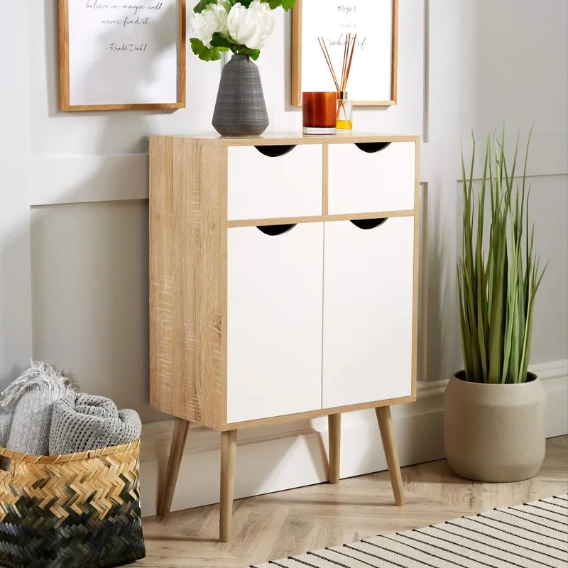 Home Source Sideboard Chest of Drawers TV Stand Bedside Living Room Boden in Natural Natural