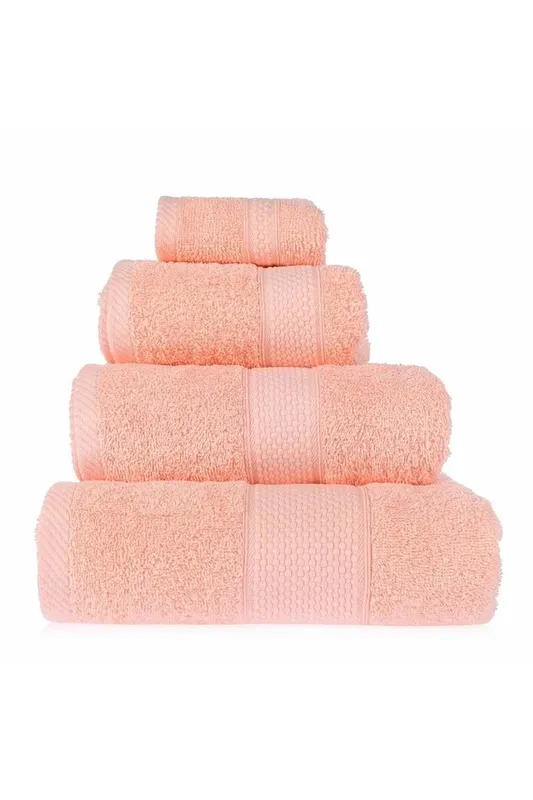 Turkish Cotton Peach Bath Sheet - Homescapes