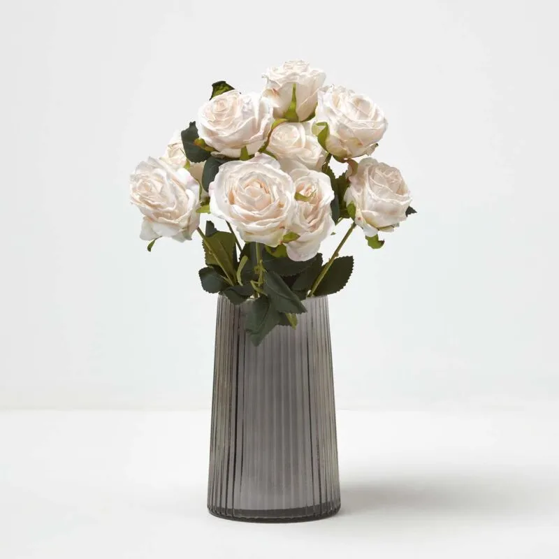 Homescapes Artificial Bouquet of Roses in Natural Natural
