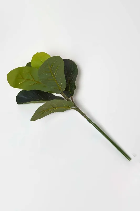 Homescapes Artificial Ficus Branch, 46 cm in Green - Green