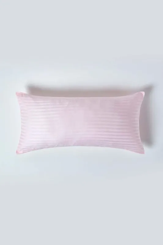 Homescapes Continental Egyptian Cotton Pillowcase 330 TC, 40 x 80 cm in Pink - Pink