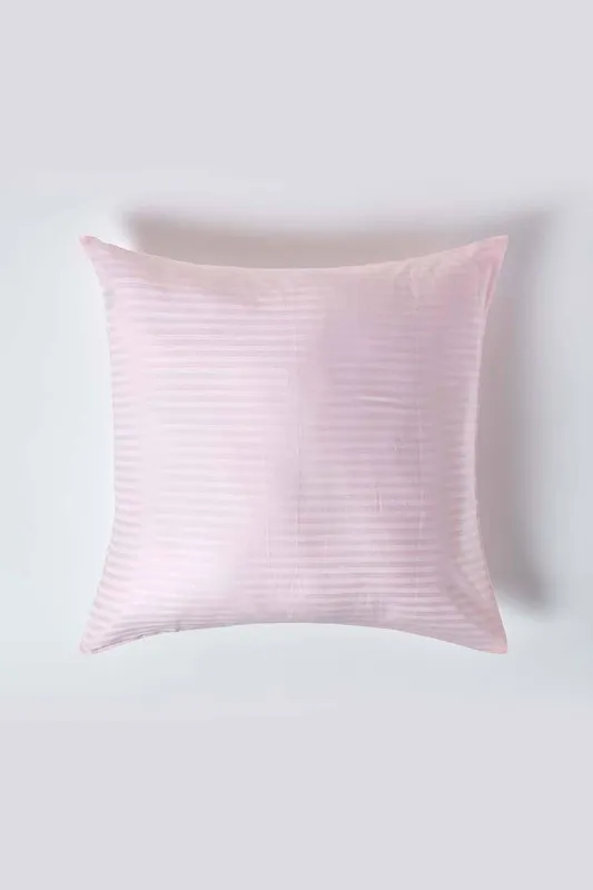 Homescapes Unisex Continental Egyptian Cotton Pillowcase 330 TC, 80 x 80 cm in Pink Pink female