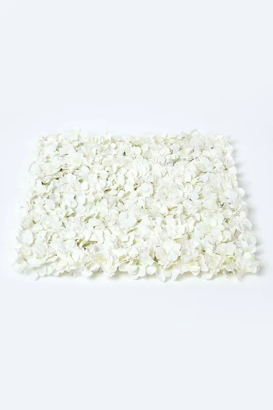 Homescapes Unisex Cream Hydrangea Flower Wall Tile 50 x 50 cm Cream female