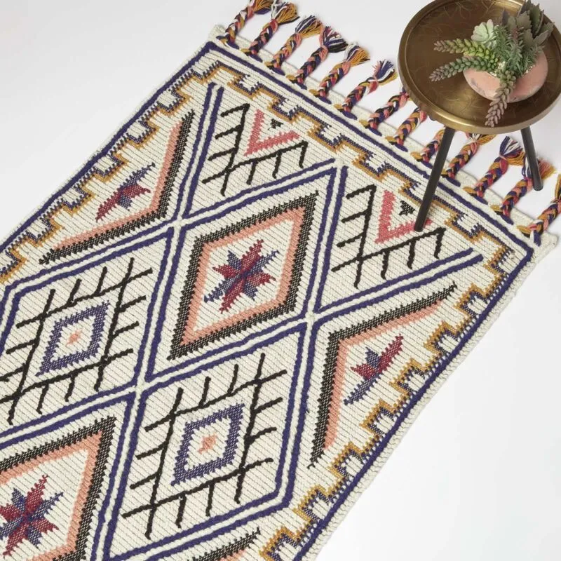 Homescapes - Goa Multi Colour Kilim Wool Rug 160 x 230 cm
