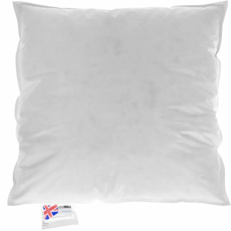Homescapes - Goose Down Cushion Pad Machine Washable Inserts & Fillers 90 x 90 cm (36 x 36')