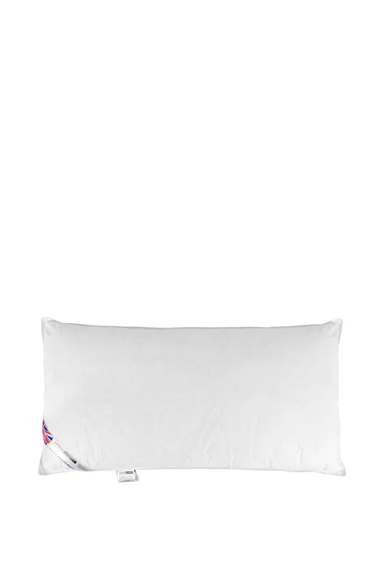Homescapes Goose Feather & Down King Size Pillow in White - White