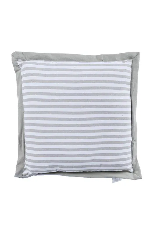 Homescapes Grey and White Striped Seat Pad