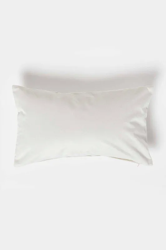 Homescapes Luxury Soft Velvet Cushion in Cream Size: 45cm x 45cm - Cream