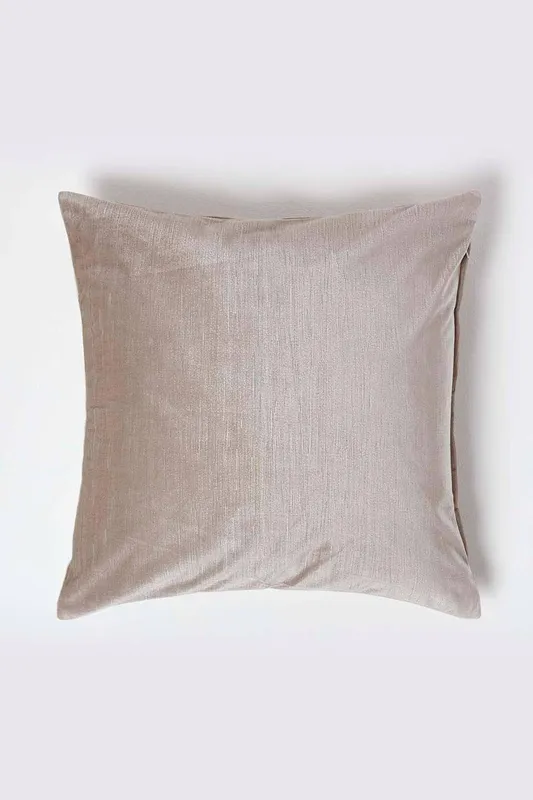 Homescapes - Luxury Cream Velvet Cushion Cover, 45 x 45 cm