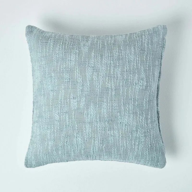 Homescapes - Nirvana Cotton Grey Cushion Cover, 45 x 45 cm