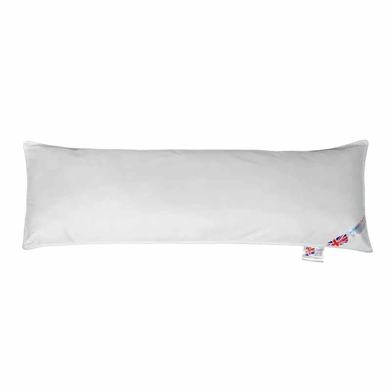 Homescapes Unisex Super Microfibre Body Pillow in White White One Size female