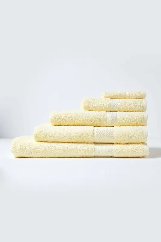 Homescapes Turkish Cotton Bath Sheet, Yellow