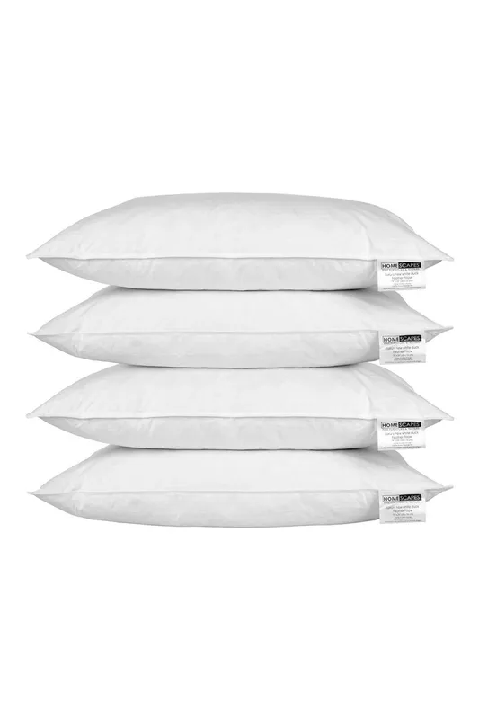Duck Feather Pillow x 4 - Homescapes