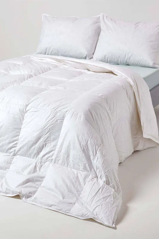 Homescapes Unisex Luxury White Duck Down 13.5 Tog Winter Duvet Size: King White King female