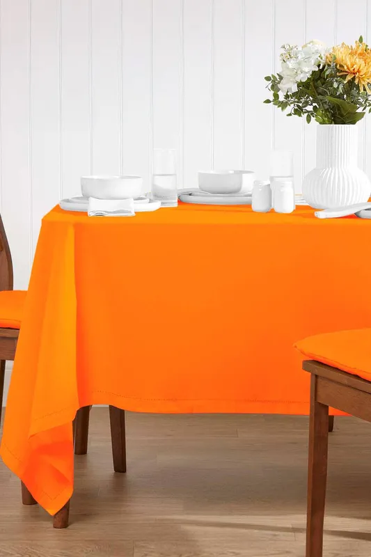 Orange Tablecloth 178 x 300 cm - Homescapes