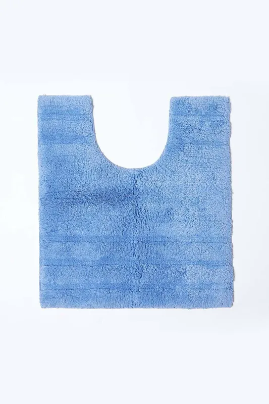 Homescapes Unisex Spa Supreme Luxury Pedestal Mat in Blue Blue female