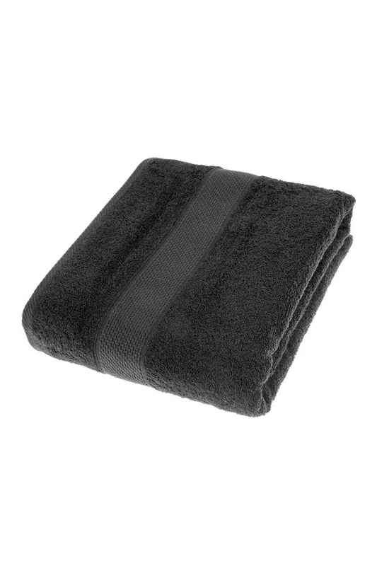 Homescapes Unisex Turkish Cotton Jumbo Towel in Black Black female
