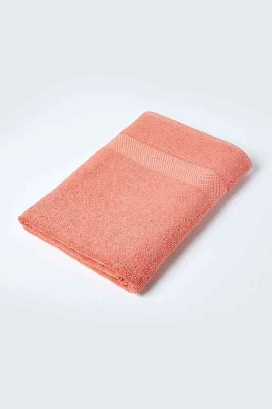 Turkish Cotton Jumbo Towel, Burnt Orange - Homescapes