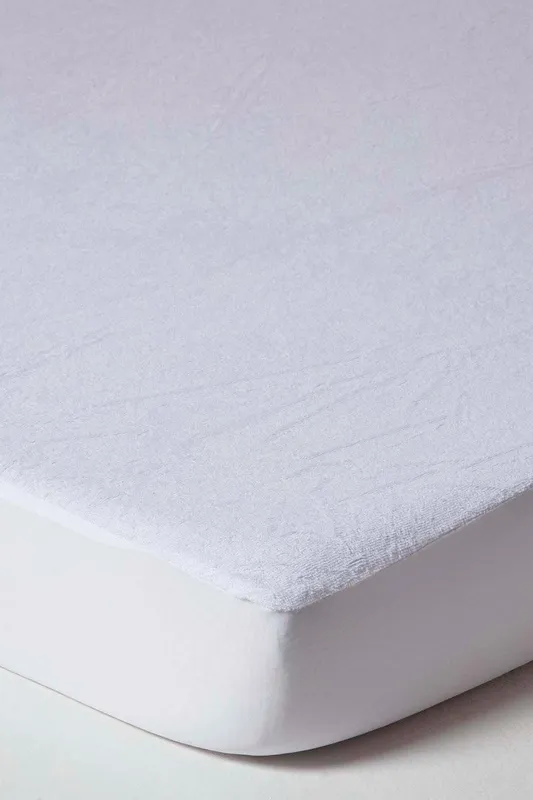 Homescapes - Terry Towelling Waterproof Mattress Protector, Small Double