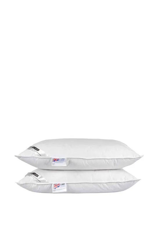 White Duck Feather and Down Pillow Pair - Homescapes