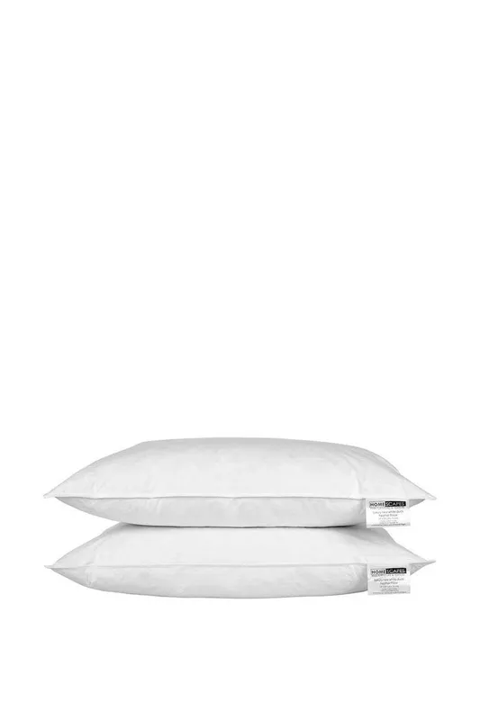 Homescapes Unisex White Duck Feather Pillow Pair White female