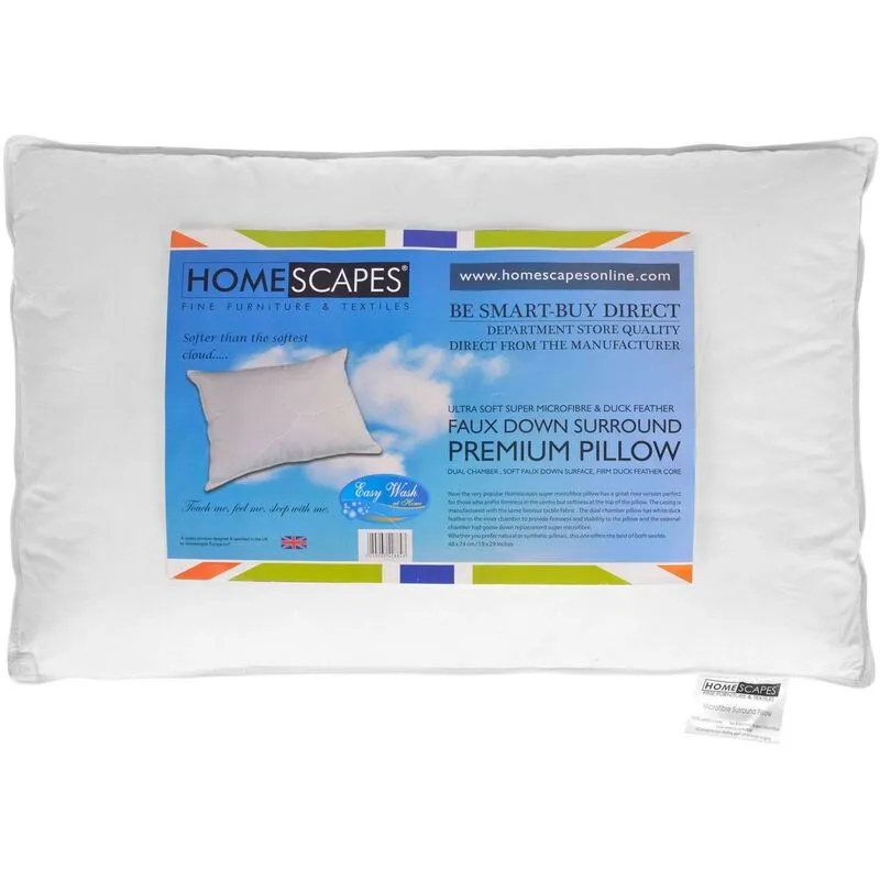 Super Microfibre Surround Pillow - Homescapes