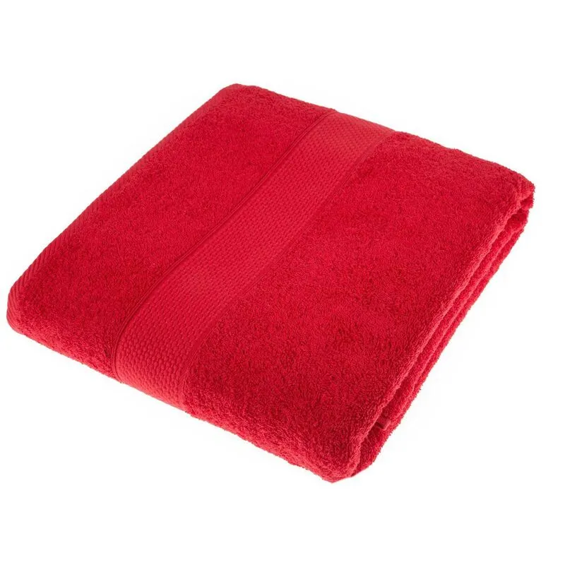 Turkish Cotton Red Jumbo Towel - Homescapes