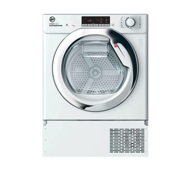 Hoover BHTDH7A1TCE WiFi-enabled Integrated 7 kg Heat Pump Tumble Dryer, White