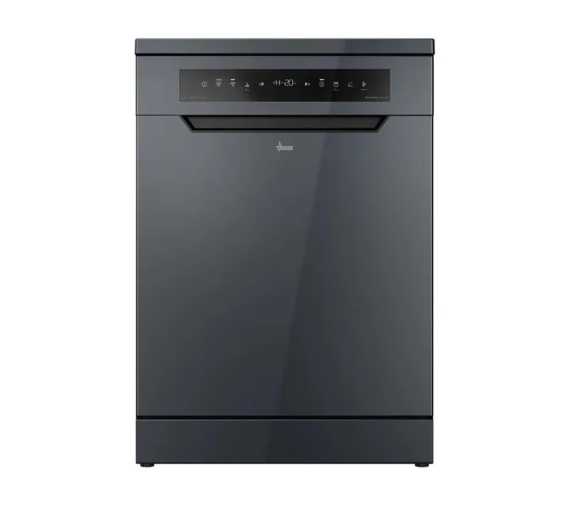 Hoover H-Dish 500 HF 4B7F0A-80 Full-size WiFi-enabled Dishwasher - Anthracite, Silver/Grey