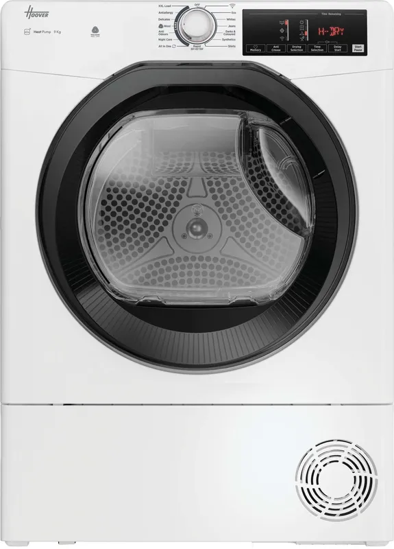 Hoover H-Dry 350 Hre H9N2TBE-80 Wifi Connected 9Kg Heat Pump Tumble Dryer - White - A++ Rated, White