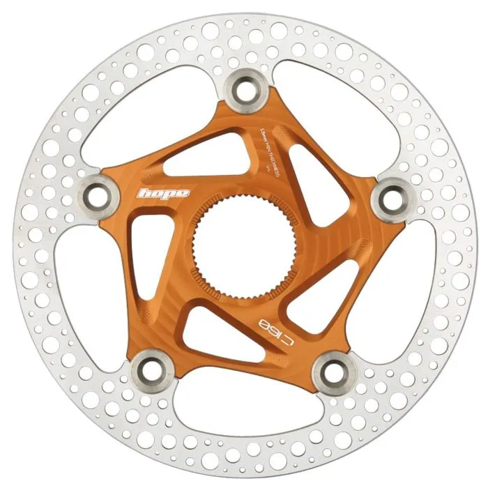 Hope RX Road Centrelock Floating Disc Rotor - 160mmOrange