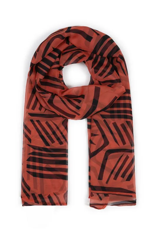 Hot Squash Women's Chiffon Scarf in Orange Orange