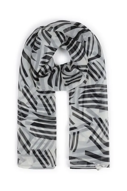 Hot Squash Women's Chiffon Scarf in White White