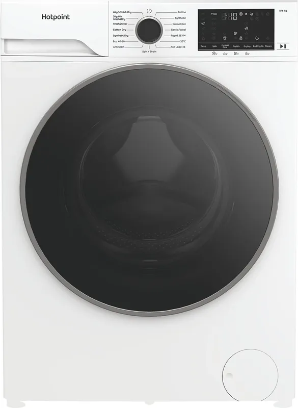 Hotpoint AntiStain Hbd 8680 Anti Stain UK 8Kg/6Kg Washer Dryer with 1400 rpm - White - D Rated [Wash&Dry], A Rated [Wash Only], White