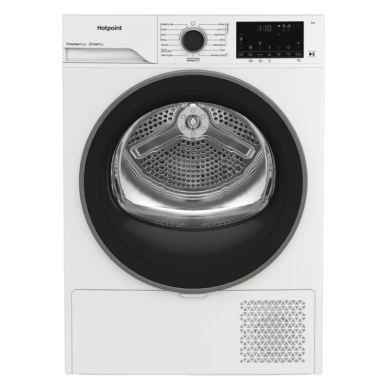 Hotpoint CHD84MWBSUK 8kg Heat Pump Condenser Dryer in White A Rated Ho