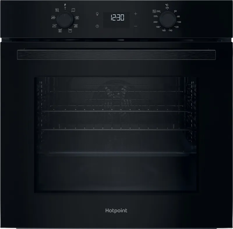 Hotpoint Class 2 HO 455H B UK Built In Electric Single Oven - Black - A Rated, Black