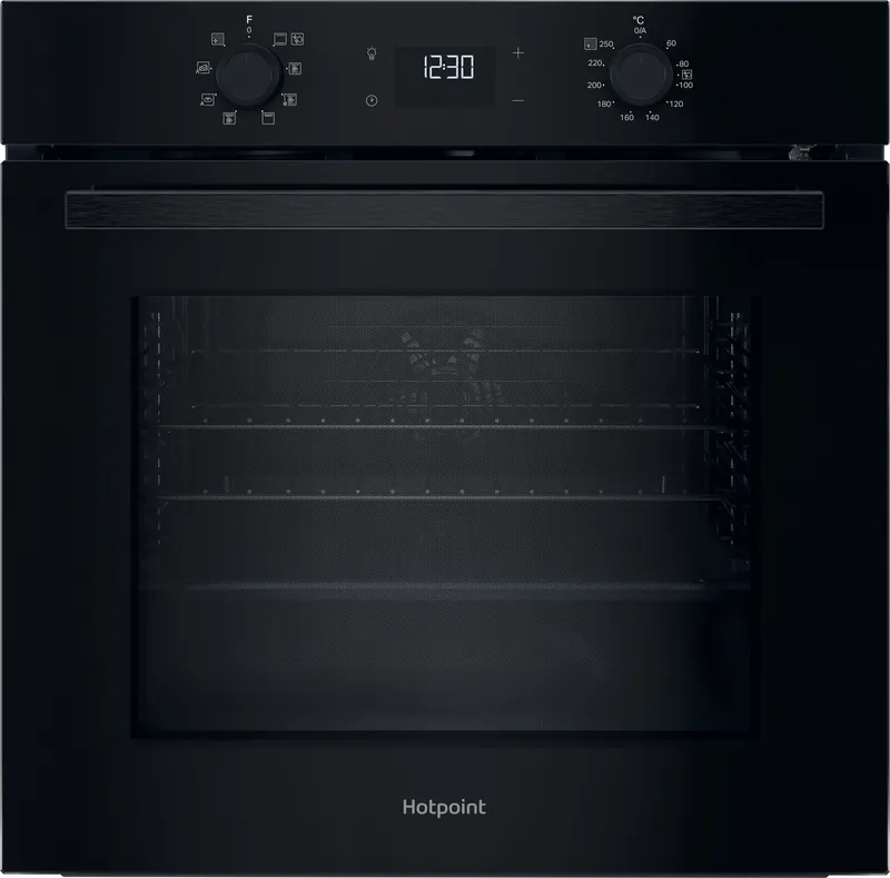 Hotpoint Class 2 Multiflow HO 475P B UK Electric Pyrolytic Oven - Black