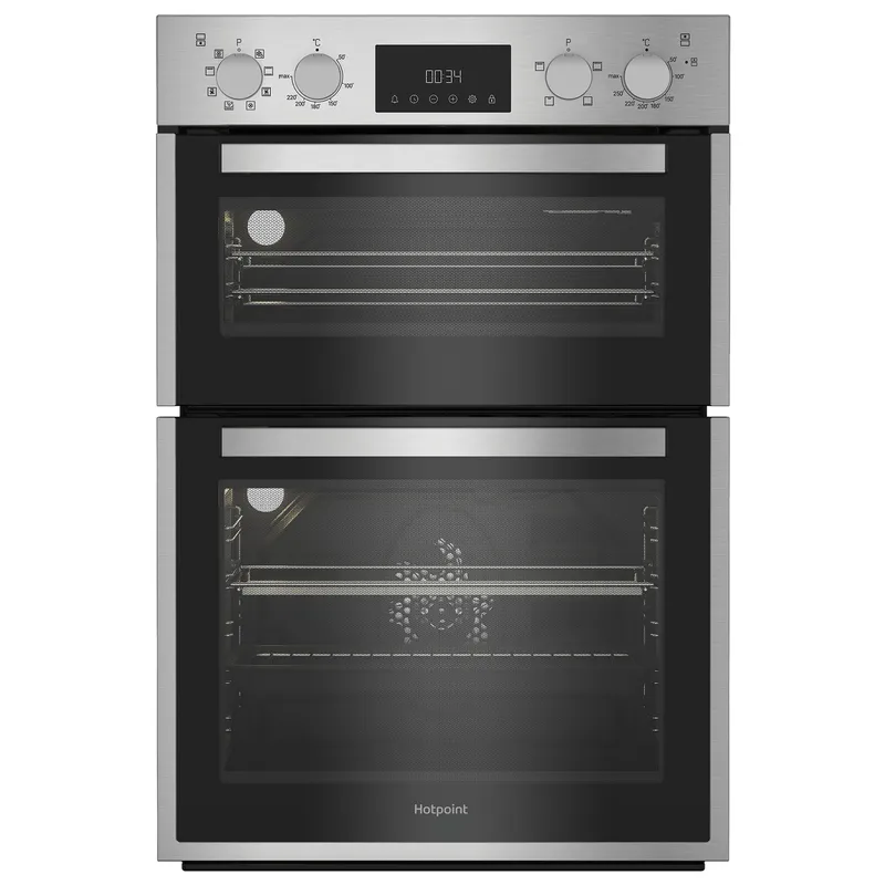 Hotpoint DIH82DIX Built In Electric Double Oven in Stainless Steel