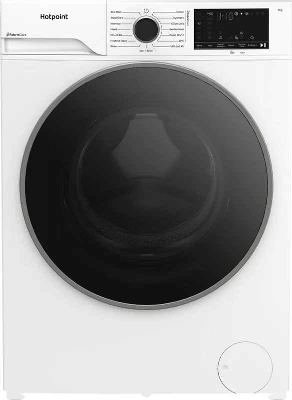 Hotpoint Fabric Care Hbca 93 Care UK 9kg Washing Machine with 1400 rpm - White - A Rated, White