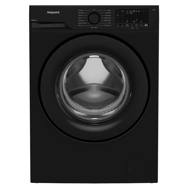 Hotpoint H101BANTISTA 10kg 1400 Spin Washing Machine in Black A Rated